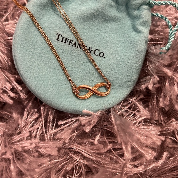 Tiffany & Co Rose Gold Infinity Necklace - Picture 4 of 9